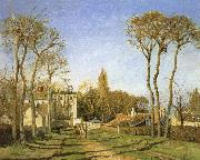 Camille Pissarro Village entrance oil on canvas